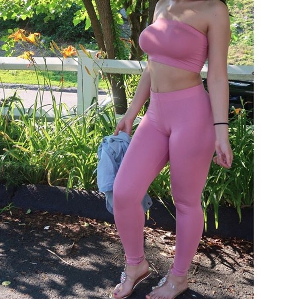 Pink pant set
